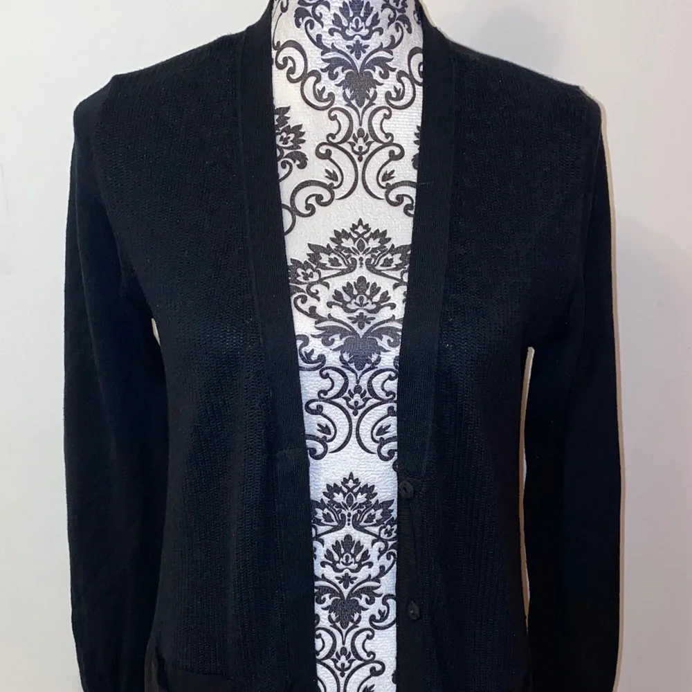 CAbi Sorrento Black Cardigan Sweater Size Small Style #5010 - Picture 3 of 12
